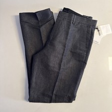 Calvin Klein Men  s Slim Fit Dress Pants 32x32 Gray Stretch Flat Front NWT