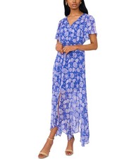 MSK Womens Chiffon Maxi Dress