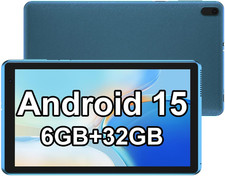 Android 15 Tablet, 7 Inch 6GB RAM 32GB ROM/ 1TB Expandable Computer, 5MP Camera