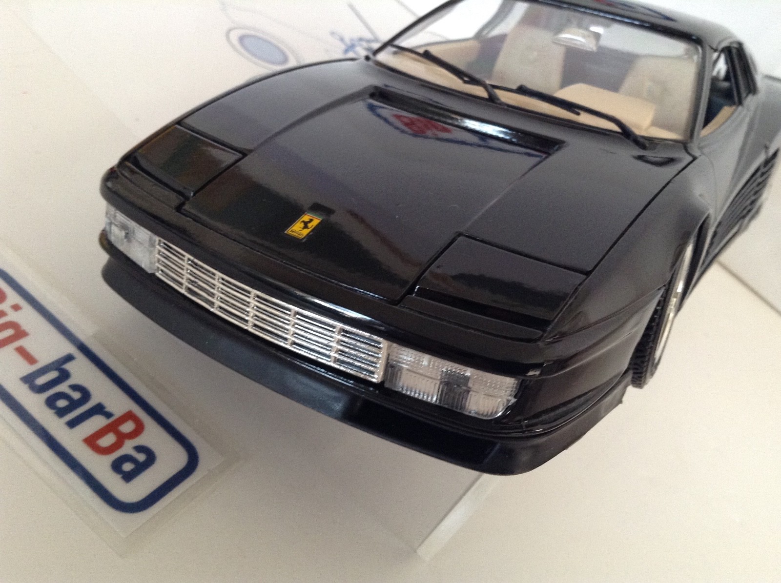 🔥Lot vintage🚗 BBURAGO FERRARI TESTA ROSSA BLACK 1/18 🔥SALDI 🏄♂️💥✨ 🔥