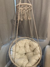 SWING MACRAME ROPE HANGING CHAIR SWING FOR OUTDOOR OR INDOOR PORCH