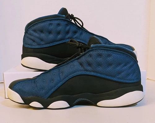 Size 11 - Nike Air Jordan 13 Retro 2017 Low Brave Blue Pre-owned No Box