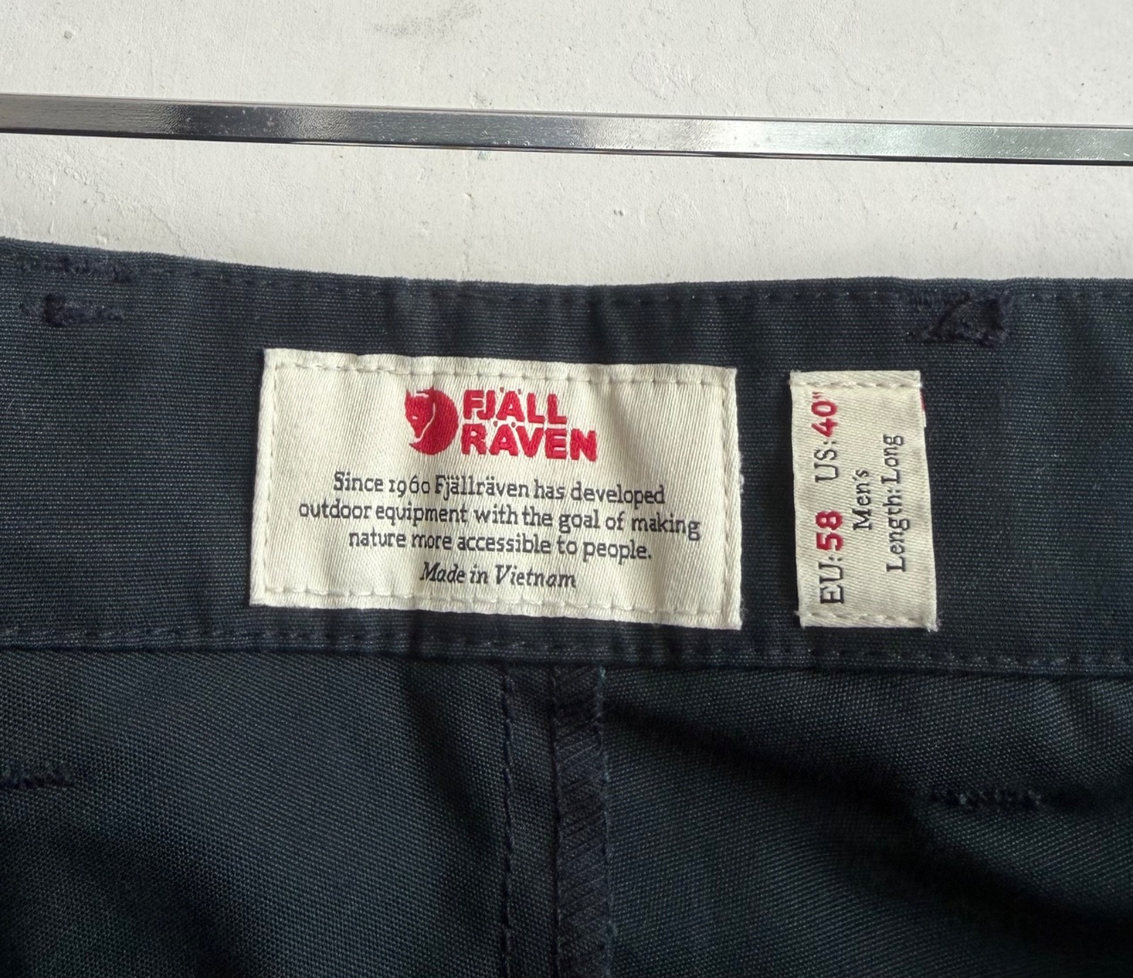 Fjallraven Nils Trousers G-1000 Navy Blue Hiking Pants Men's EU 58 image 6