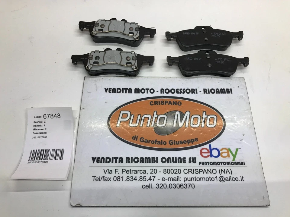 Pastiglie Pasticche pattini freno Posteriore MINI Cabriolet (R52) originale - Immagine 2 di 4