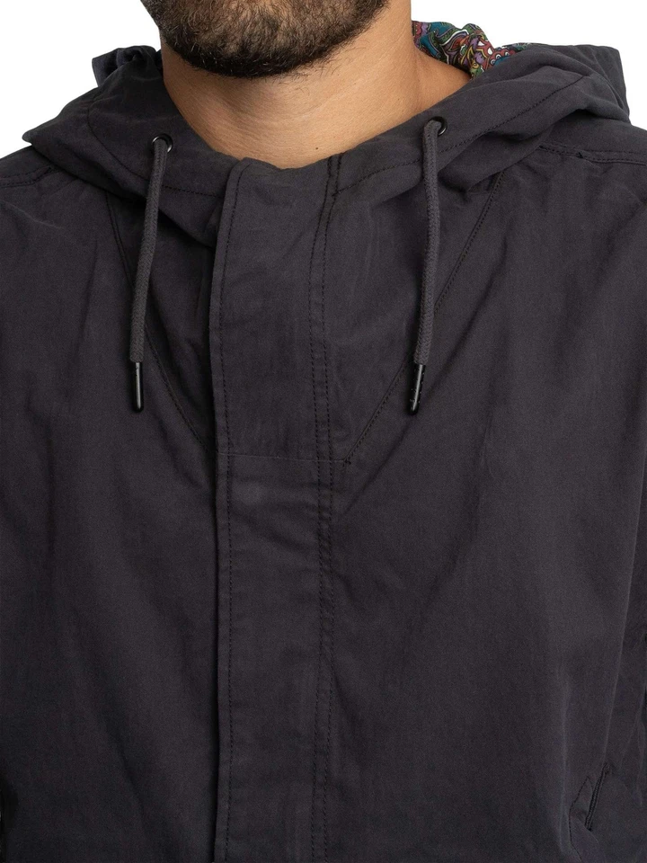 Pretty Green de los hombres Chaqueta parka Feltham, Negro - Imagen 4 de 4