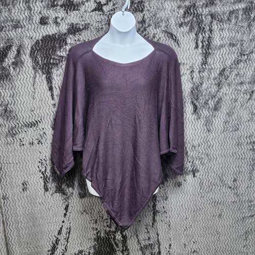 Lululemon Mantra Sweater Womens OSFM Purple Cashmere Blend Poncho Shawl Modest - Picture 1 of 10