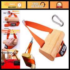 Ergonomic Arm Wrestling Handle - Wooden Grip, Wrist & Forearm Strength Training