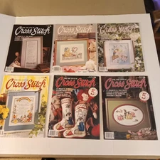 For The Love Of Cross Stitch Lot Of 6 Magazines Leisure Arts 1989 1992 1993 1994