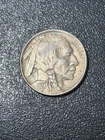 1921 P Buffalo Nickel AU Toned Corroded Edge