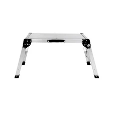 30" Aluminum Step Folding Work Platform Drywall Ladder 330lbs Non-slip Bench