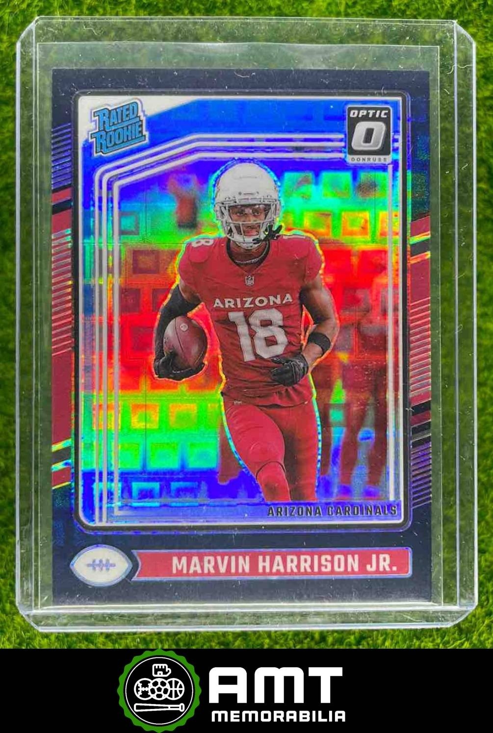 Marvin Harrison Jr. 2024 Panini Donruss Optic 1/25 Black Pandora Cardinals #276