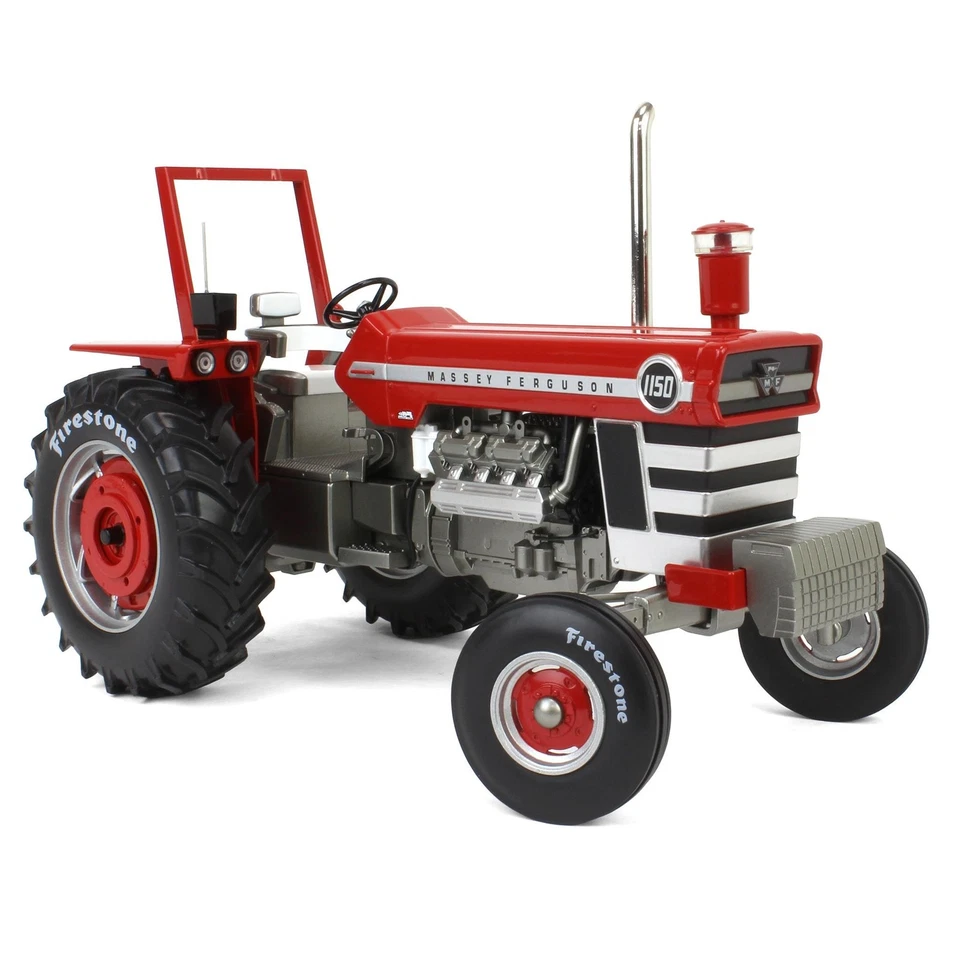 Spec Cast 1/16 Massey Ferguson 1150 Tractor Firestone Tires Chrome Stack MAS-002 - Image 2 of 4