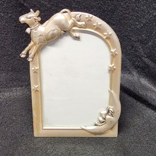 The Cow Jumpes Over The Moon Silver Plated Picture Frame 4x6 Photo