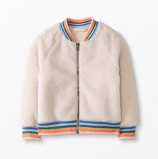 NEW Hanna Andersson Rainbow Bomber Jacket super soft Zip 130cm 8