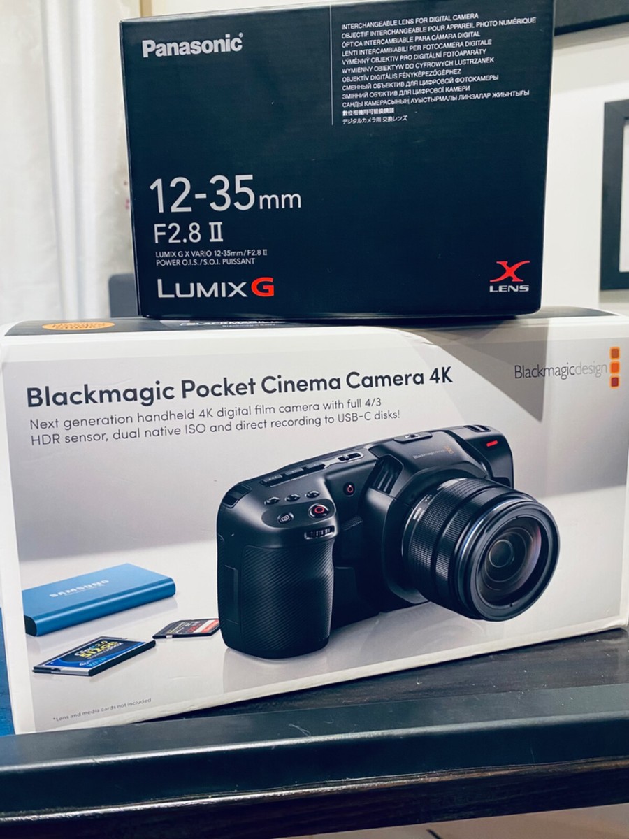 Blackmagic Cinema Camera 4K PANASONIC LUMIX G LENS 9338716005387