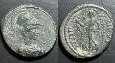 CIBYRA PHRYGIA Provincial AE15 Ancient Roman Coin Athena Nike