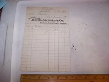 1905 AUSTIN NICHOLS & CO Statement NEW YORK NY Whosale Grocers