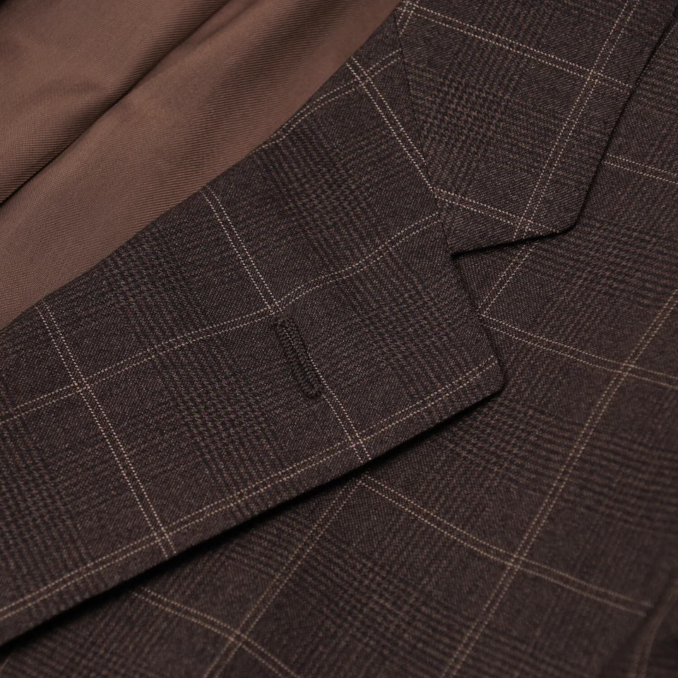 Sartoria Partenopea Slim-Fit Layered Check Wool-Silk Sport Coat 46R (Eu 56) - Image 3 of 4