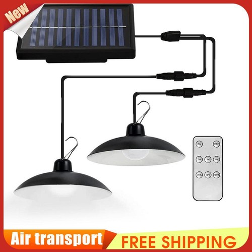 Solar LED Pendant Lights Outdoor Waterproof Indoor Wall Remote