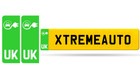 Xtremeauto Electric EV Green Car Number Plate Sticker X2 UK - Vinyl Car Stickers