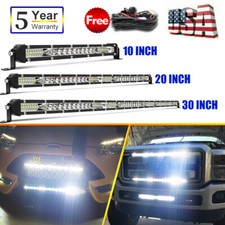 Led Light Bar Spot Flood Combo Beam Driving Offroad Atv Utv Suv 4wd 10 20 30