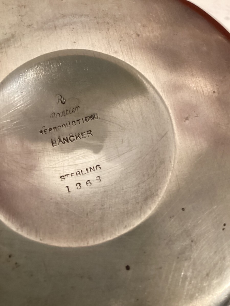 ANTIQUE OVERSIZED CARTIER STERLING SILVER PORRINGER / BOWL. 7.5 “L