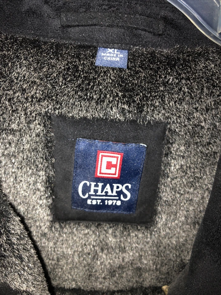 Chaqueta Chaps Para Hombre USADA Talla XL Invierno Piel Cremallera Completa Abrigo Foto 3 de 4