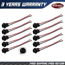 W5W T10 194 168 Car Socket Extension LED Wedge Light Bulbs Connector 10 Pcs