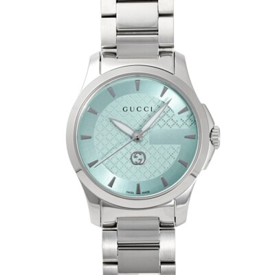Gucci G-Timeless YA1265051 Light Blue Dial Stainless Steel Women's Watch