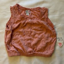 Colorful Planet Teen Eyelet Tank Pink Girl Size Medium 10