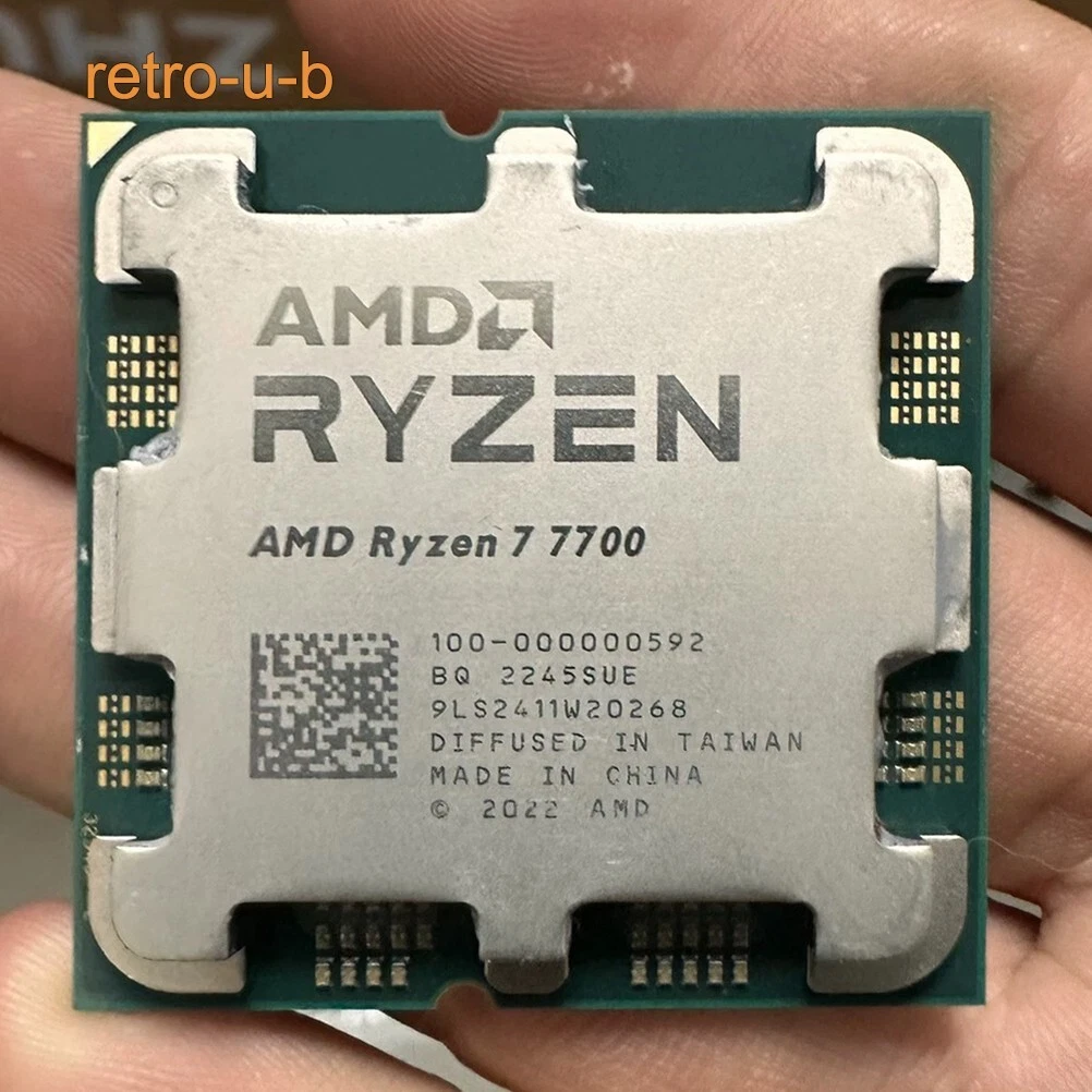 Procesador CPU AMD Ryzen 7 7700 AM5 3,8 GHz 8 núcleos R7 7700 32 MB 65 W