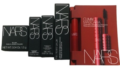NARS Foundation Barcelona Medium4,Blush OrgasmX,Mascara,Lip Pencil,lipstick Lot5