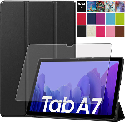 Lonfeid Schutzhülle + 9H Panzerfolie Glas für Samsung Galaxy Tab A7 10.4 T500 -3
