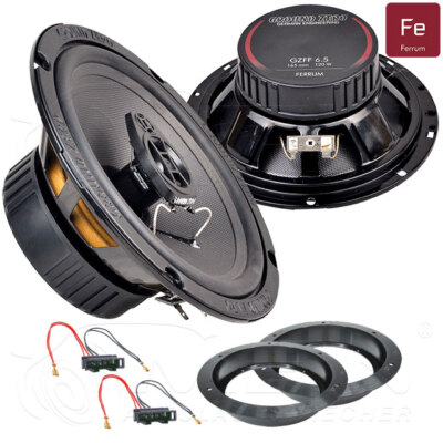 GROUND ZERO LAUTSPRECHER für VW TOURAN II / 5T ab 2015 Front Vorn Tür 120W #B04V