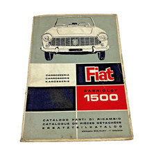 Catalogo Ricambi Carrozzeria Fiat 1500 Cabriolet 1963 603.10.017
