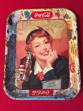 Vintage Coca Cola Tray 1950 Jane Wyman Thirst Knows No Season COKE ADVERTISING