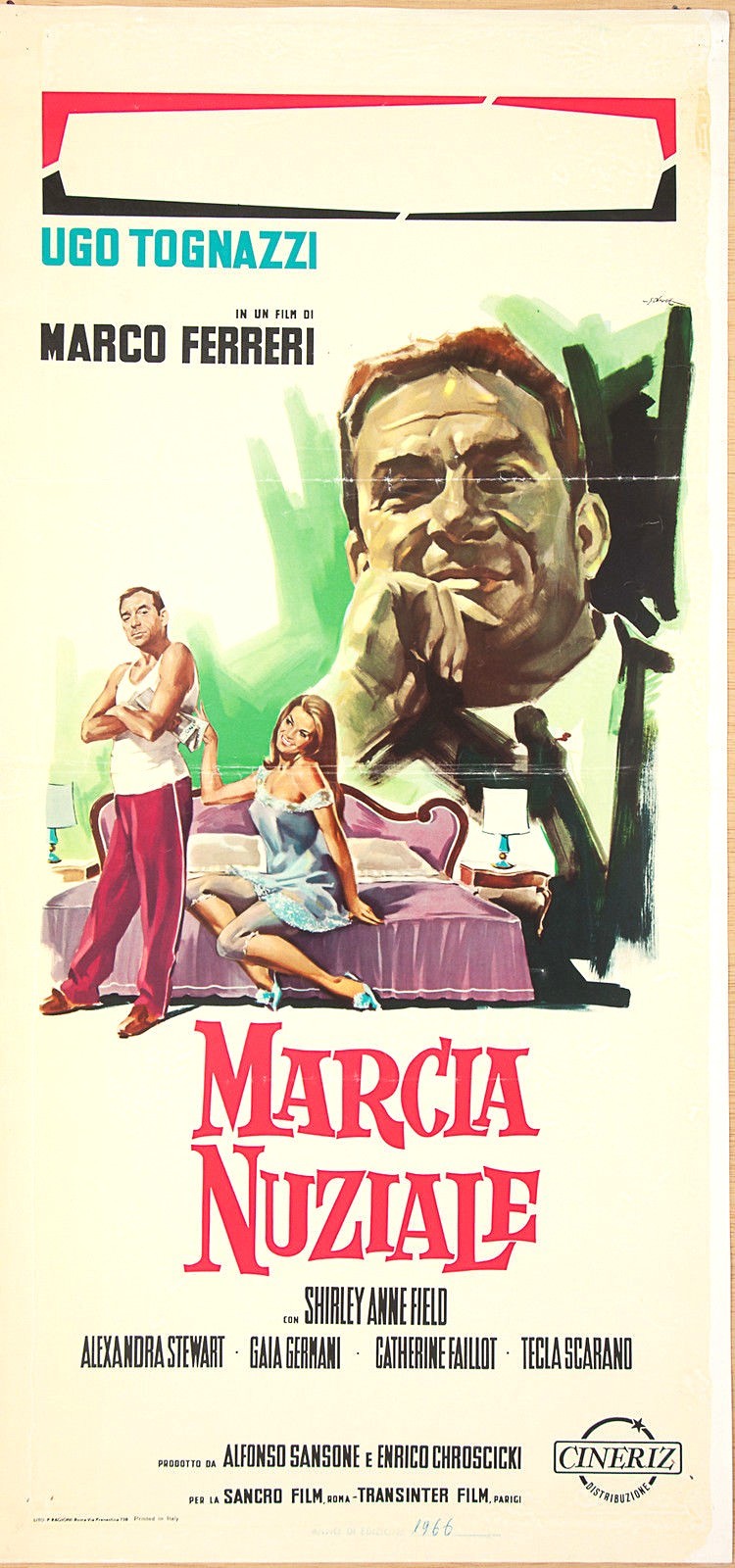 Locandina originale film MARCIA NUZIALE (1965) - Regia di Marco Ferreri
