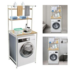 Washer And Dryer Storage Shelf 3 Tier Bathroom Organizer Rack Space Saving