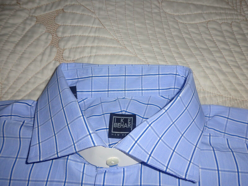 Chemise Homme IKE Behar New York Rayée Bleu/blanc - Taille XL (17/35)