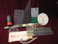 Vntge Lot of 11 Engineer Drafting Architect Tools Templates Guides Please Read!!