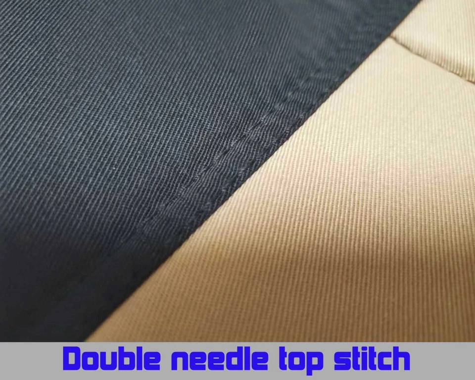 Truck seat covers cotton blk-tan center fits 1991-1997 FORD RANGER 60/40 hiback - Image 3 of 4