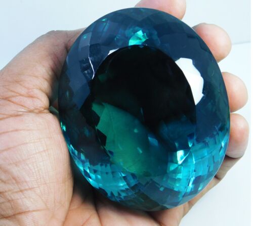 CERTIFICATE Incl.*Huge Rare! 1485.50Ct Natural Greenish Blue Aquamarine Gemstone - Picture 3 of 16