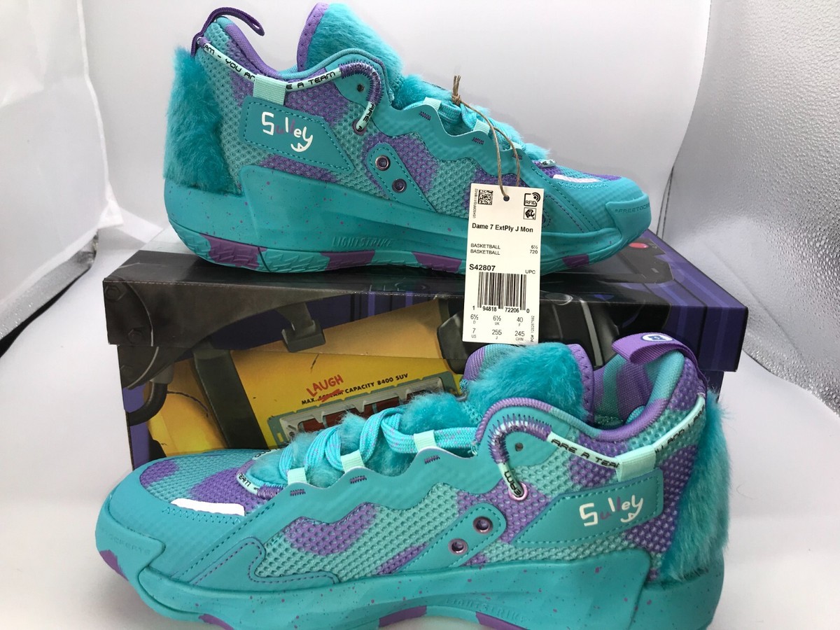 adidas アディダス/DAME 7 EXTPLY ''Sulley'' Adidas Monsters Inc x Dame 7 EXTPLY Sulley Basketball Shoe