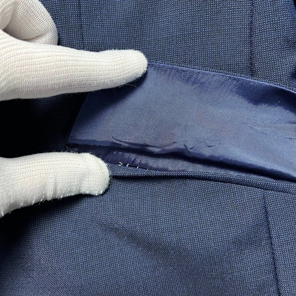 Blazer de lana azul Reiss para hombre talla 38R Foto 4 de 4