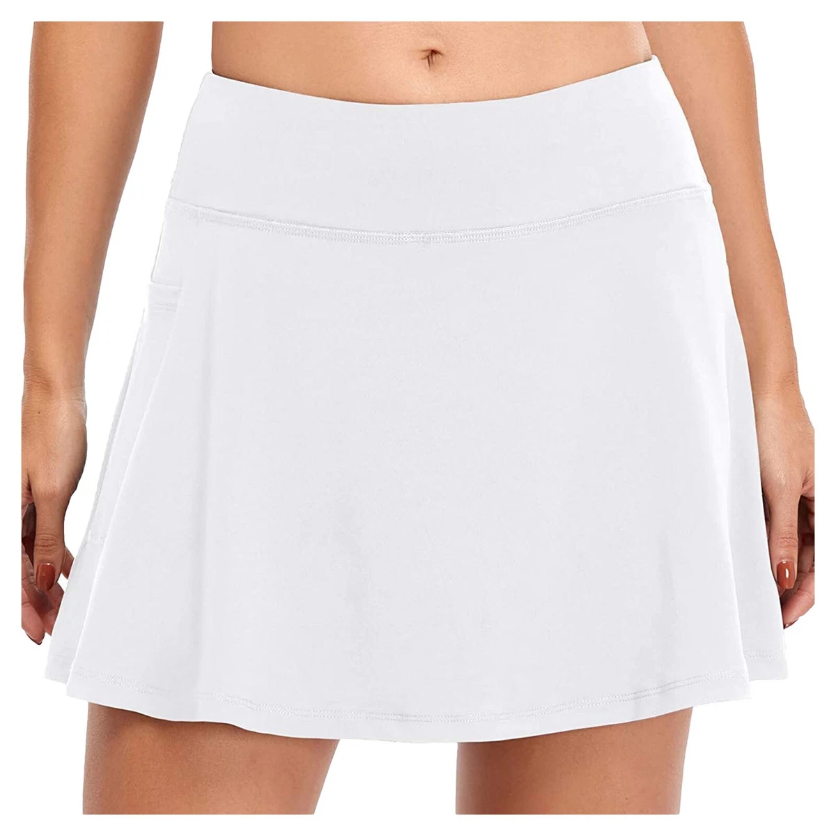 Women Sports Elastic Shorts Skirts Skorts Inner Golf Tennis With
