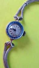 OMEGA  14K White Gold Swiss Made Ladies Watch ca 1950s