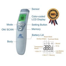 Amplim Hospital Medical Grade Non Contact Clinical Infrared Forehead Thermometer
