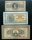 GREECE 1000 Drachma 3x Banknote Lot 1926 + 1941 + 1942