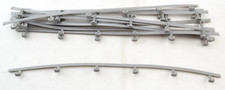 Auto World Gray Guard Rails HO Scale Slot Car Track - 10 pack