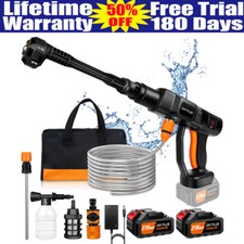 Battery Cordless Portable Car High Pressure Washer Jet Water Wash Cleaner Guns